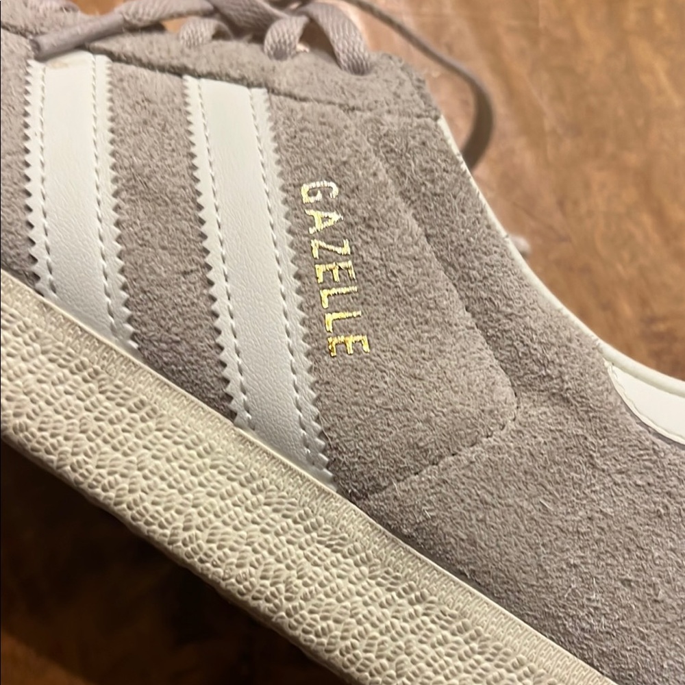 Adidas Gazelle Gray Suede Sneakers - Picture 2 of 4